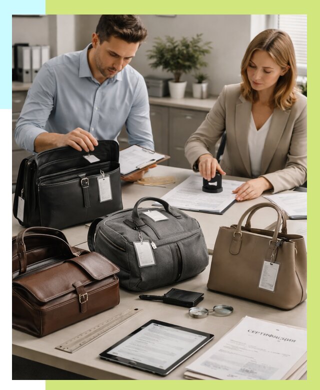 Сертификация сумок в Истре от 7620 руб. | Алешин-Ста