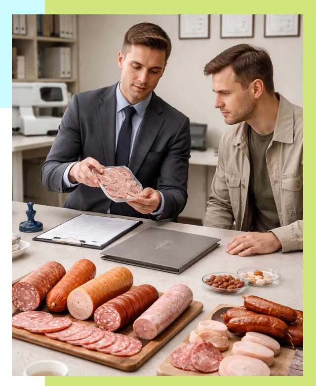 Сертификация колбасных изделий в Истре от 7620 р. | Алешин-Ста