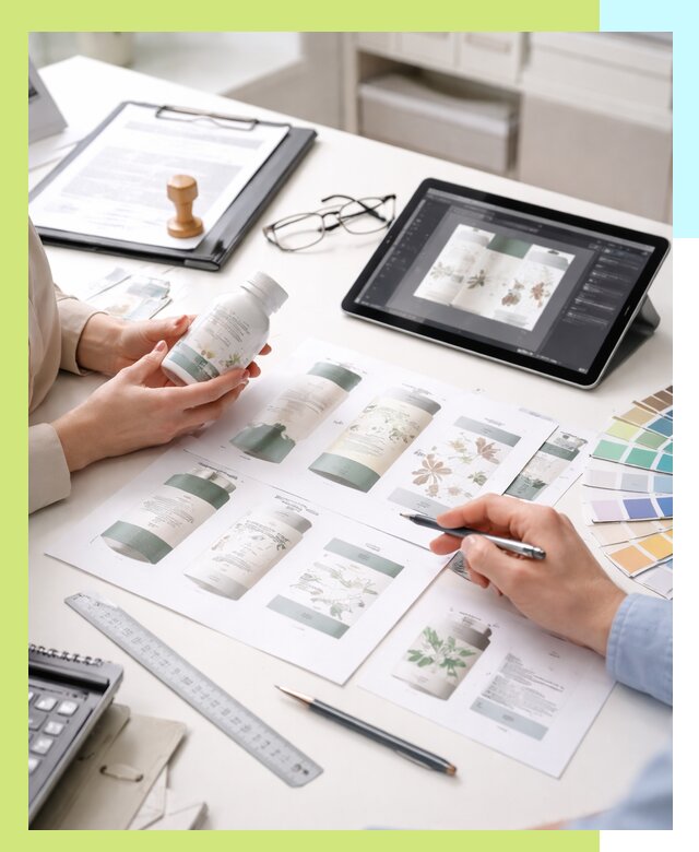 Профессиональная разработка дизайна и текста этикетки продукции в Истре