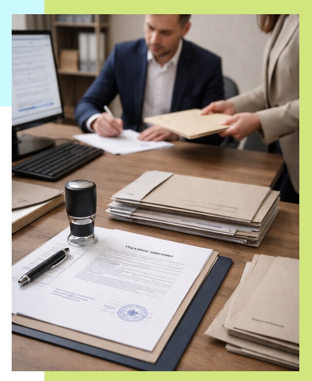 Отказное письмо для таможни в Истре от 3048 р, Алешин-Ста